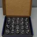 M12*1.5 Wheel Lug Nut 20PCS Compatible with for 2009-2023 Ford EcoSport/ Escape/ Fiesta/ Focus/ Fusion/ Ranger/ Transit/ Bronco/ Bronco Sport 2012-2019 Lincoln MKC/ MKZ 611-303 ACPZ-1012-H