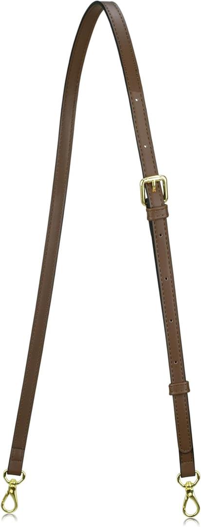 Allzedream Leather Purse Strap Replacement Crossbody Handbag Long Adjustable (Coffee)