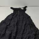 OSTOO Women's 2025 Summer Boho Floral Print Tiered Casual Flowy Long Maxi Dress XL, Black 