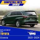 3 wipers Replacement for 2021-2024 Toyota Sienna, Windshield Wiper Blades Original Equipment Replacement - 26"/20"/12" (Set of 3) U/J HOOK