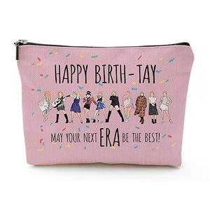 Music Lover Gifts for Women, Album Inspired Gift, Song Lovers Gift, Birthday Gifts for Mum Daughter Sister Friend BFF Girls, Singer's Merchandise, Travel Toiletry Makeup Organizer Zipper Pouch（New)