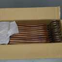 ZOBER Wooden Hangers - Heavy Duty, Non Slip Wood Hangers for Coats, Jackets, Suits, & Pants - Coat Hangers for Closet W/Bar and Notches 20 Pack