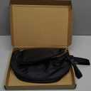 Crossbody Bags for Women Nylon Bum Bag Spacious Trendy Fanny Pack Large Sling Bags with Adjustable Strap (Bh Black)