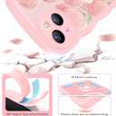 teloxy Designed for iPhone 15 Case, Magnetic [Curly Wavy Edge] Shockproof Protective Durable Slim Translucent Matte Anti-Fingerprint Phone Case, Pink