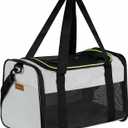 Cat Carrier - Portable Foldable Dog Pet Carrier, Soft-Sided Pet Bag up to 28 Lbs, Airline Approved Travel Puppy Carrier (19.7"L x 12"W x 12"H, Grey)