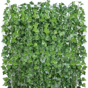280 Feet 40 Pack Fake Greenery Hanging Garland, Artificial Ivy Leaf Plants, Vine Leaves, Flowers Foliage for Bedroom Garden Wall Decor