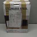 Sensor Trash Can with Butterfly Lid 2.6 Gallon Rectangular Automatic Garbage Can, Stainless Steel Trash Bin, Slim Waterproof Wastebaskets with Lid Soft Close for Under Counter, Silver