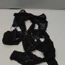 Leg Avenue women's Fishnet Stockings With Attached Garter Belt (One Size, Black Industrial)