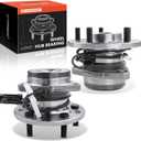 A-Premium 2Pcs Front Wheel Bearing and Hub Assembly with ABS & 5-Lug
