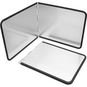 2 Sided Splatter Shield Guard 2 Pack - 2 Sided Foldable Metal Splatter Screen - For Cooking,