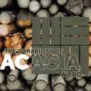 Acacia Wood Decking Tiles 9PCS - Easy Snap Interlocking Deck Tiles for Patio Poolside Balcony Decor - All Weather Waterproof Flooring for Indoor & Outdoor (Round Joints) (9 Pcs - 8.7 Square Ft, Muted Green-12 Slats)