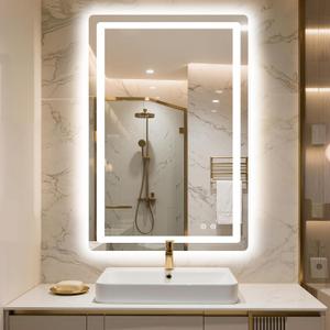 LED Bathroom Vanity Mirror with Light, 30"x20" Led Bathroom Vanity Mirror with Light for Wall, Anti-Fog, Dimmable 3 Colors, Memory Function, Backlit and Front Lit, Plug-in/Hardwired