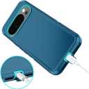 I-HONVA for Google Pixel 10 Pro XL Case Shockproof Dust/Drop Proof 3-Layer Full Body Protection [Without Screen Protector] Rugged Heavy Duty Cover Case for Google Pixel 10 Pro XL,Turquoise