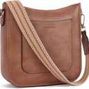 BOSTANTEN Crossbody Bags for Women Trendy Vegan Leather Guitar Strap Purse for Spring Travel