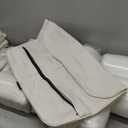 AAAAAcessories Outdoor Seat Cushions for Chairs, Fade-Resistant, Waterproof Patio Furniture Replacement Cushions, 24" x 24" x 5" + 24" x 19", Set of 4, Creamy White