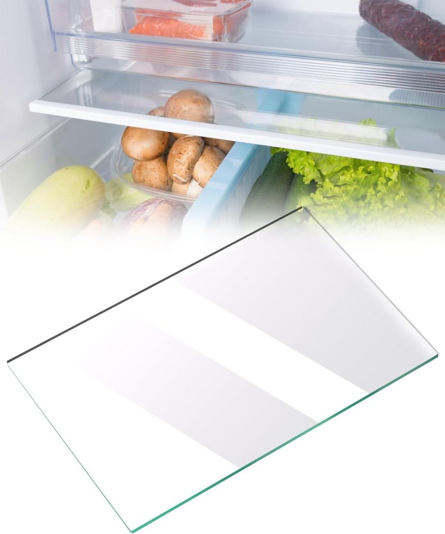 240350609 Refrigerator Glass Shelf replacement Crisper Pan Insert Compatible With Frigidaire Kenmore AP2115929, LFHT2131QE1, FFHT2131QS6, Replacement Shelves Fridge Glass Shelf Replacement Parts