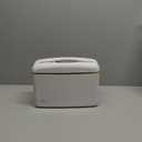 Countertop Multifold Hand Paper Towel Dispenser by Oasis Creations, Single Sheet Dispensing – Glossy White