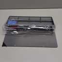 Birch Small Desktop Whiteboard  Glass Dry Erase Board Desk Pad Keyboard Stand with Storage Compartment, Adjustable Dividers, 3 Markers & Marker Holder  Perfect for Office, Home, & School (Charcoal)