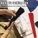 2 x Boots on The Ground Fan,13inch Large Rave Fan PoppingFan Clacking Fans for Line Dancing,Line Dance Popping Fans,HandFans for Women Foldable,Portable for Outdoor,Wedding,Party,Decoration(Blue)