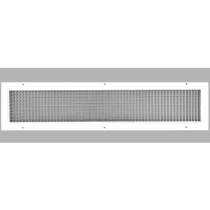 HVAC Premium 6'' x 36'' or 36'' x 6'' Cube Core Eggcrate Return Air Grille - Aluminum Rust Proof - HVAC Vent Duct Cover - White [Outer Dimensions: 7.75 x 37.75]