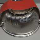 PriorityChef Premium Stainless Steel Colander for Kitchen, Durable Rice and Pasta Strainer with Handle, Rust-Resistant & Dishwasher Safe, 3 Qt