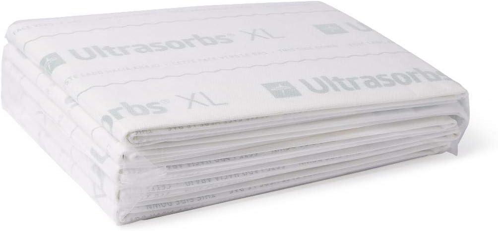 Medline Ultrasorbs Advanced+ Premium Underpads with Polymer for Superior Leak Protection, High Weight Capacity of 400 lbs, Large Size 40x57 Inches  Pack of 5