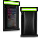 Faraday Bags for Phones and Car Keys 2 pack, Signal Blocking Pouch, Faraday Bags, Anti-Theft Faraday Cage, Fireproof & Waterproof Cell Phone Signal Blocking Bag (Green)