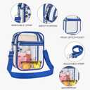 USPECLARE Clear Purse Stadium Transparent Messenger Bag Stadium Approved for Men and Women Clear CrossBody Bag