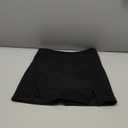 WDIRARA Women's High Waist Split Hem Mini Skirt Side Slit Bodycon Skirts (Medium, Black)