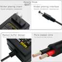 12V 3A Adapter Charger Power Supply Cord Fit for DOSS SoundBox XL, Braven Balance Balxgg BRV-X BRVX BRVXGWB BRVXBBB 805 855s BRV-HD, Bose Companion 2 Series II III 2 3 Bluetooth Speakers Replacement