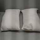 Throw Pillows Set of 2, White 12x20 in Pillow Inserts with 100% Cotton Cover,Bed and Couch Decorative Stuffer Pillows,Indoor Pillows for Sofa