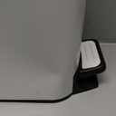 Cesun Small Bathroom Trash Can with Lid Soft Close, Step Pedal, 6 Liter / 1.6 Gallon Stainless Steel Slim Garbage Can for Bedroom, Diaper Waste Basket with Removable Inner Bucket (White)