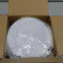 I00000 16 Oz 30 Count White Disposable Soup Bowls with Gold Rim, Plastic Bowls Disposable Premium Heavyweight Elegant Plastic Salad Bowl for Party