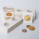 Boen Coin Flips 10 Assorted Sizes 1000Pcs Coin Holders for Colletors The Coin Collection Supplies Include A Mini Stapler The Coin Cardboard Coin Flips for Coin Collection (10 Assorted Size 1000pcs)