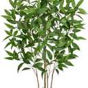 Artificial Eucalyptus Tree Plant in Black Pot – 5FT Tall Faux Indoor Plant for Home Décor, Modern Greenery for Living Room, Bedroom, Office
