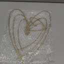 Pangda 4 Pieces Metal Heart Wall Art Decor Love Heart Wall Sign Ornaments for Bedroom Living Room Decoration(Gold)