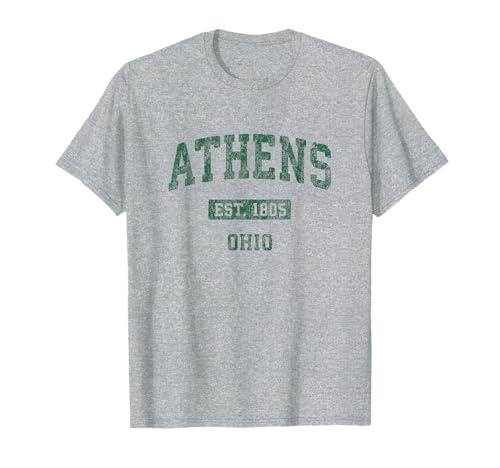 Athens Ohio Vintage Athletic Sports Design T-Shirt, Size: 3XL