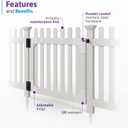 WamBam All American Flat Top Gate Kit, 3ft H, ZP19085