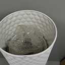 White Tall Vases for Floor: 27.7 Inch Extra Large Decorative Vases for Living Room Modern Metal Floor Vase with Honeycomb Texture Big Standing Vase for Dining Corner Home Hallway Set of 2