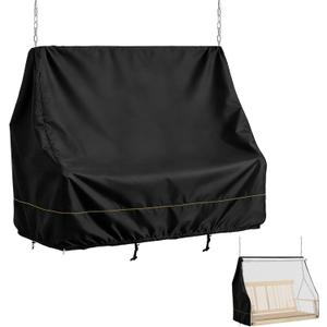 Porch Swing Covers Waterproof,63 Inch - Outdoor Swing Cover,Heavy Duty 600D Oxford,All-Weather Hanging Patio Swing Cover,Fits Most Outdoor Patio Swings (63" L x 31.5" W x 65.4" H.Black)