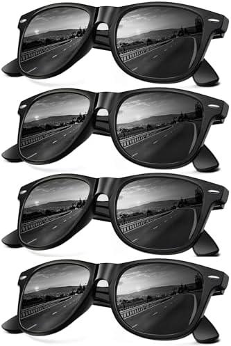 KALIYADI Sunglasses Men Polarized for Mens and Womens Unisex Sun Glasses for Driving UV Protection, 4 Packs