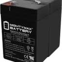 Mighty Max Battery ML4-6 - 6 Volt 4.5 AH SLA Battery - 2 Pack