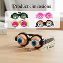 Kinetic Crazy Eyes Glasses, Crazy Eyes Glasses, 4PCS Funny Props Glasses With Blinking Eyeballs, Crazy Eye Glasses for Costume Parties, Pranks, Gag Gifts, Photo Props, Social Gatherings