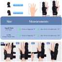 Finger Splint Brace,Supports Pinky,Middle,Ring,Metacarpals & Knuckles,Adjustable Left Right Hand Braces,Straightener for Trigger Fingers Splints,Broken,Arthritis,Fracture,Sprain,Injury,Tendonitis, Size L/XL