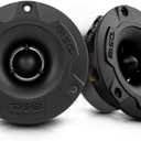 DS18 PRO-TWX1/BK 3.8" Aluminum Super Bullet Tweeter, 240W Max, 1" Aluminum 4-Ohms Voice Coil, Built in Crossover - PRO Tweeters are The Best in The Pro Audio and Voceteo Market (2 Speakers Included)