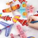 28 Pack Valentines Day Gifts for Kids, Foam Airplanes Party Favor Set with Valentines Greeting Cards for Kids, Valentine's Day School Prize Party Favor, Classroom Exchange Gift Set