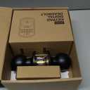 Veise Fingerprint Door Lock with 2 Knobs - Keyless Entry Door Lock with Handle, Electronic Keypad Deadbolt, Smart Front Handle Set, Auto-Locking, Waterproof, Easy Installation, Matte Black