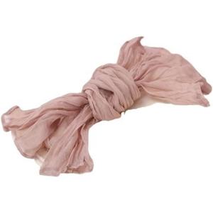 Wrinkled Gauze Napkins Rustic Style, 50 X 50cm Polyester Plain Dyed Dinner Napkins for Reusable 12PCS(Hazel)