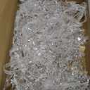 Crystal Christmas Ornaments for Tree Decorations-Hanging Acrylic Snowflake Icicle Ornaments with Drop Pendants for Winter Wonderland Chandelier Crystals Decorations Supplies