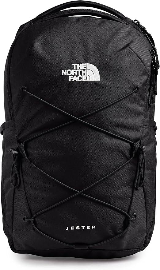 THE NORTH FACE Women's Jester Luxe Everyday Laptop Backpack, TNF Black/Burnt Coral Metallic, One Size
